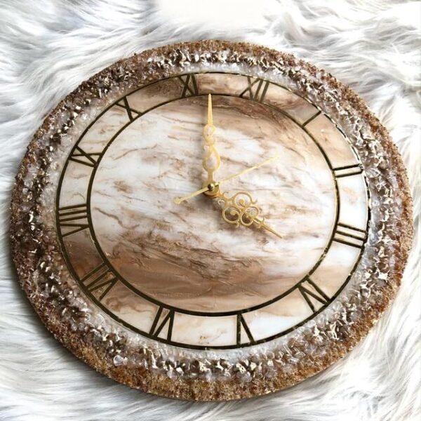 Resin clock articles