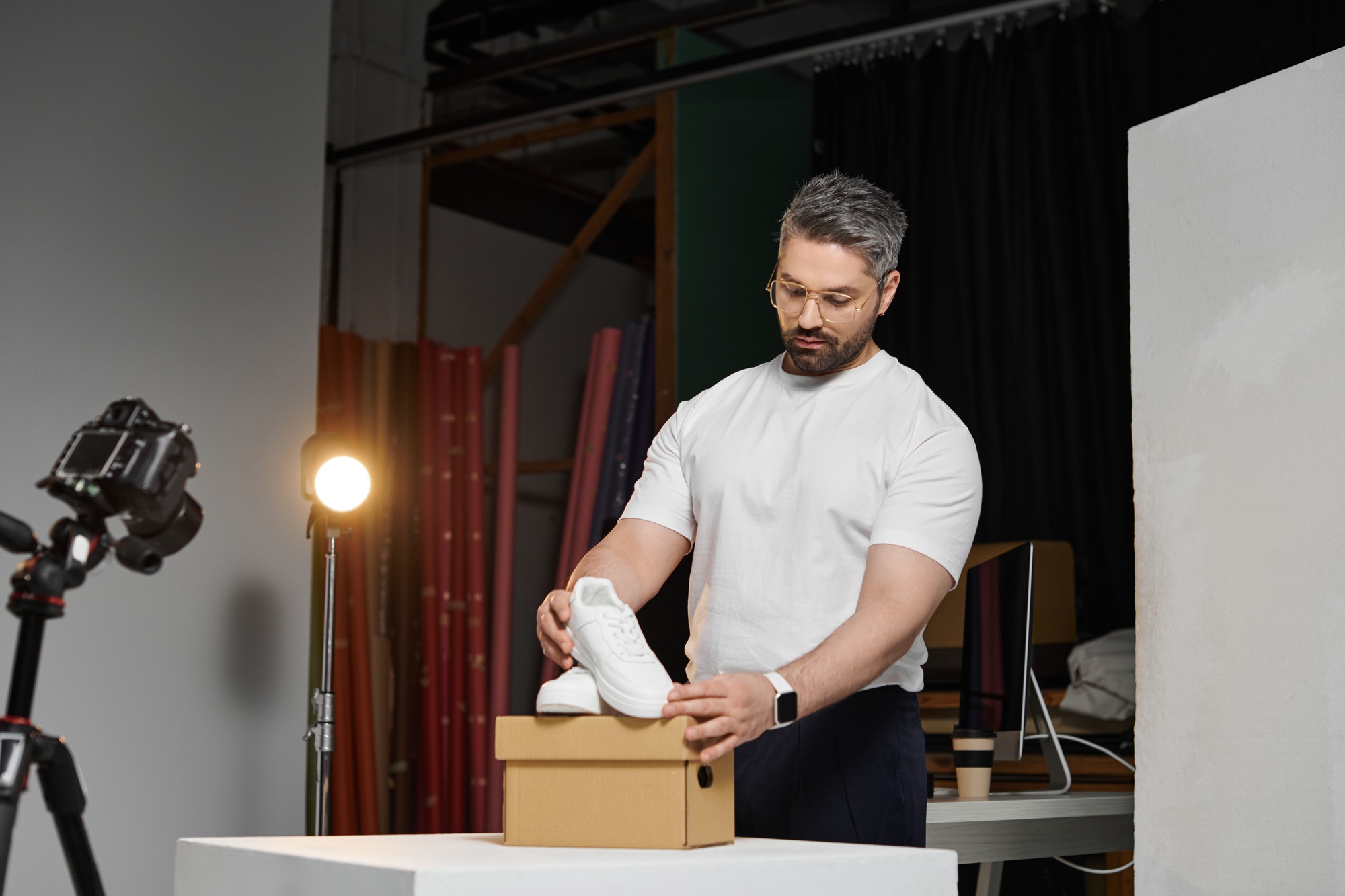 Crafting visual narratives through careful arrangement in product photography